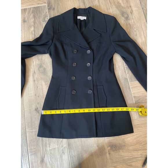 Vintage Bebe Women’s Double Breasted Black Jacket size 4 - Picture 11 of 13